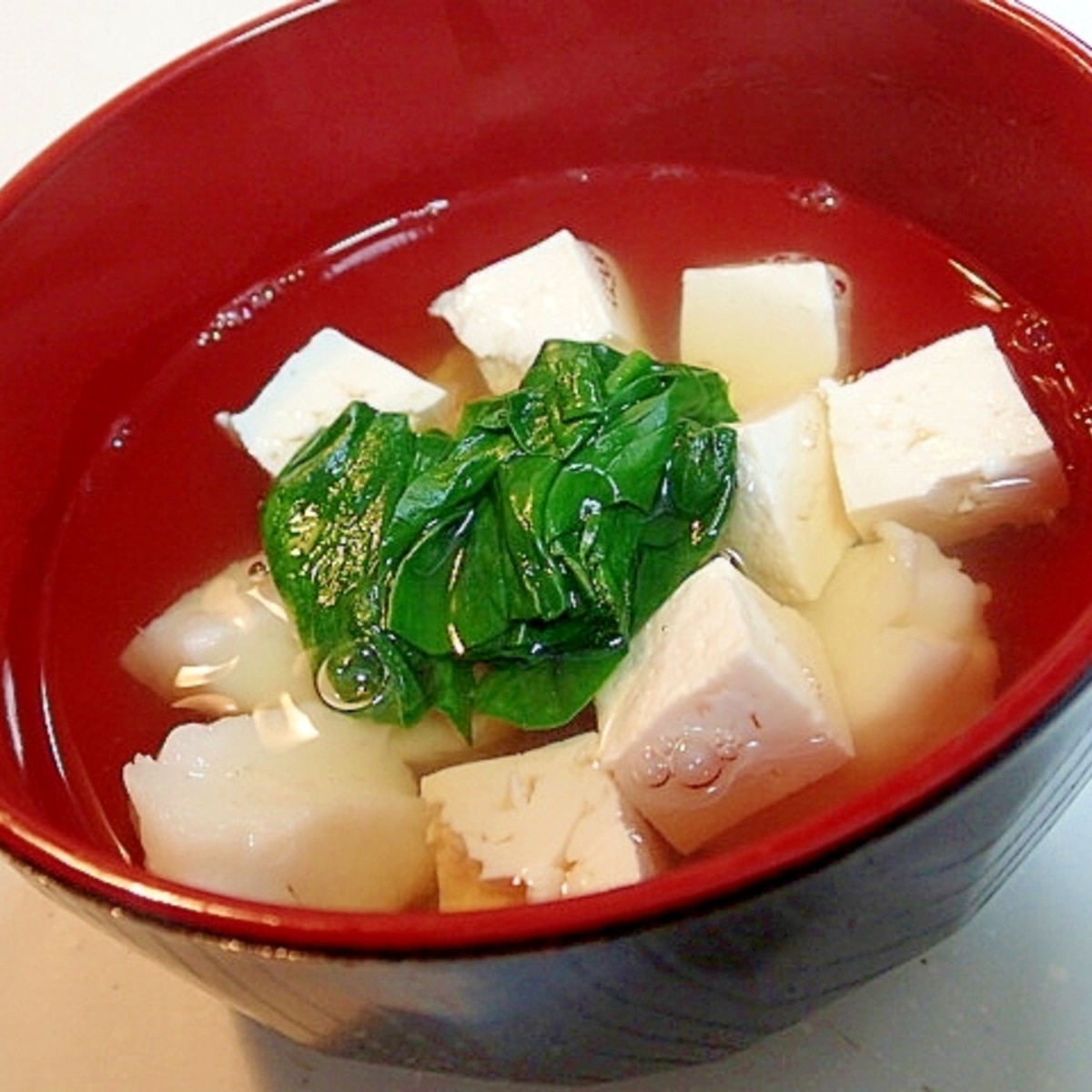 えそすりみとお豆腐とほうれん草のお吸い物 レシピ 作り方 By ぷ みぃまま 楽天レシピ えそすりみとお豆腐とほうれん草のお吸い物 レシピ 作り方 By ぷ みぃまま 楽天レシピ